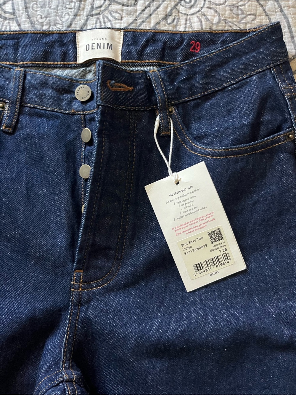 Sezane brut jeans 29 tall